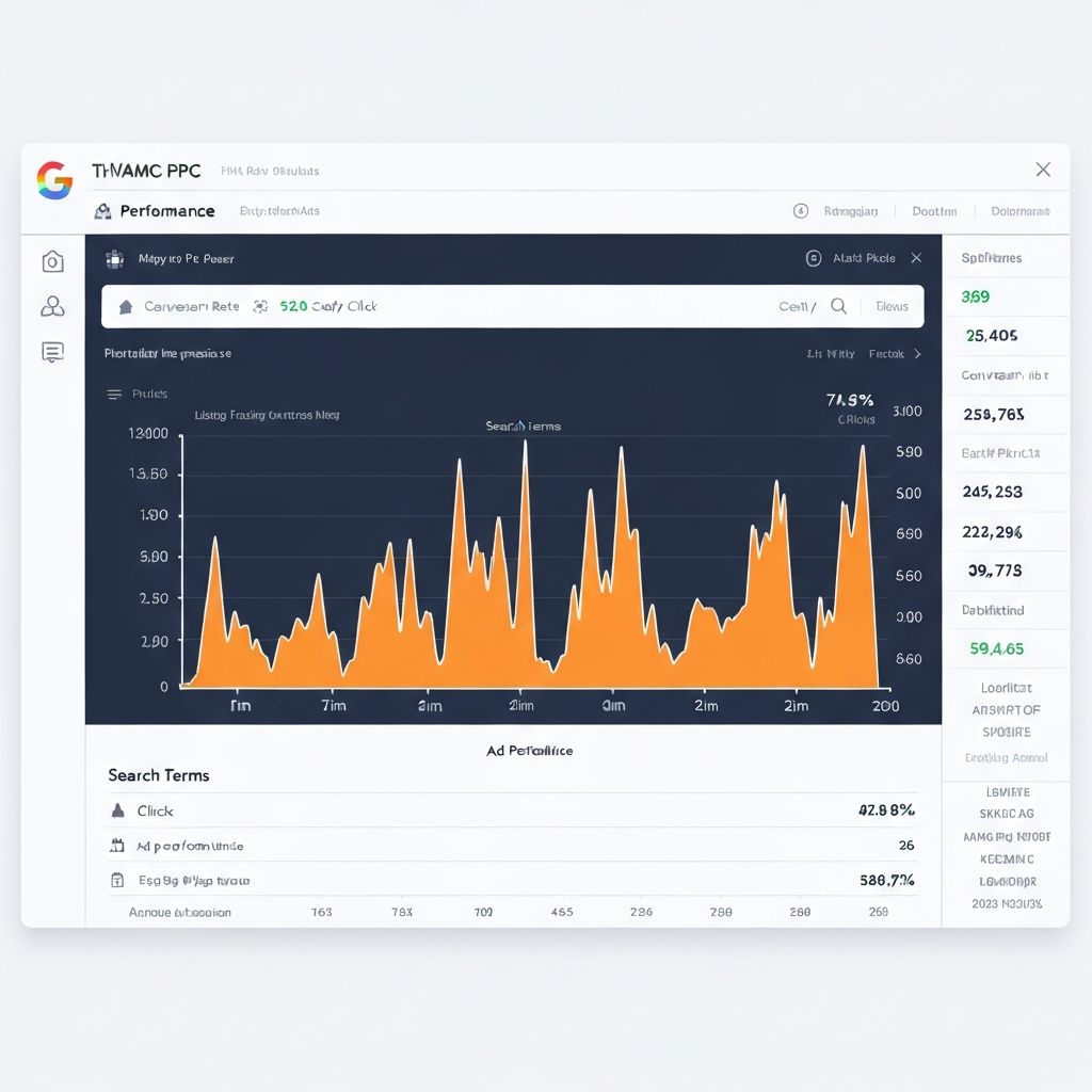 HVAC PPC advertising campaign dashboard