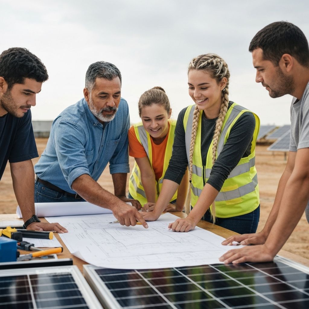 Solar marketing strategy meeting